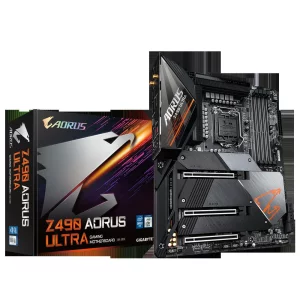 PLACA de BAZA GIGABYTE Z490 AORUS ULTRA, skt LGA 1200, Intel Z490, ATX, slot RAM 4 x DDR4, max 128 GB, 6x S-ATA 3, 3x M.2, nux PCI-E, PCI-E3.0x16 x 1, PCI-E3.0x8 x 1, PCI-E3.0x4 x 1, LAN 2500 Mbps, HDMI, 7.1, &quot;Z490 AORUS ULTRA&quot;