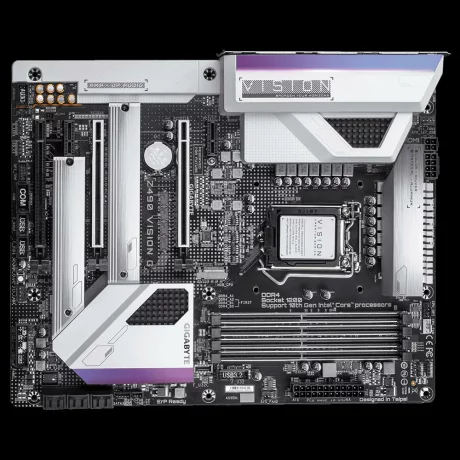 PLACA de BAZA GIGABYTE Z490 VISION G, skt LGA 1200, Intel Z490, ATX, slot RAM 4 x DDR4, max 128 GB, 6x S-ATA 3, 2x M.2, 2x PCI-E, PCI-E3.0x16 x 1, PCI-E3.0x8 x 1, PCI-E3.0x4 x 1, LAN 2500 Mbps, Display Port, HDMI, 7.1, &quot;Z490 VISION G&quot;