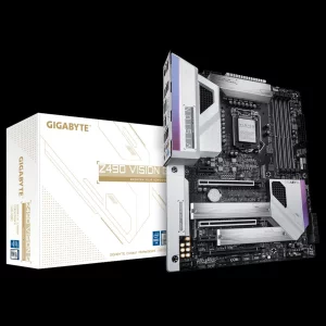 PLACA de BAZA GIGABYTE Z490 VISION G, skt LGA 1200, Intel Z490, ATX, slot RAM 4 x DDR4, max 128 GB, 6x S-ATA 3, 2x M.2, 2x PCI-E, PCI-E3.0x16 x 1, PCI-E3.0x8 x 1, PCI-E3.0x4 x 1, LAN 2500 Mbps, Display Port, HDMI, 7.1, &quot;Z490 VISION G&quot;