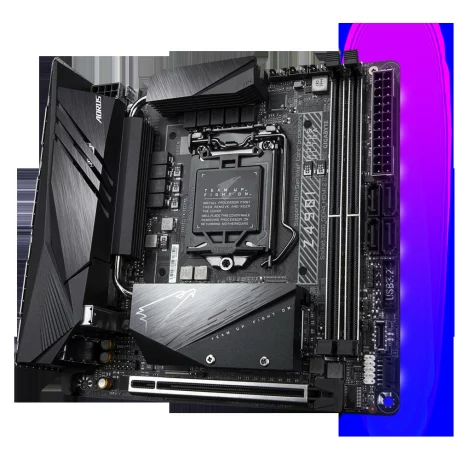 PLACA de BAZA GIGABYTE Z490I AORUS ULTRA, skt LGA 1200, Intel Z490, mini ITX, slot RAM 2 x DDR4, max 64 GB, 4x S-ATA 3, 2x M.2, nux PCI-E, PCI-E3.0x16 x 1, LAN 2500 Mbps, Display Port, HDMI, 5.1, &quot;Z490I AORUS ULTRA&quot;
