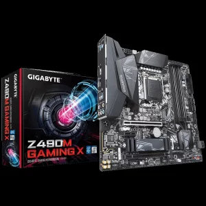 PLACA de BAZA GIGABYTE Z490M GAMING X, skt LGA 1200, Intel Z490, mATX, slot RAM 4 x DDR4, max 128 GB, 6x S-ATA 3, 1x M.2, 1x PCI-E, PCI-E3.0x16 x 1, PCI-E3.0x4 x 1, LAN 1000 Mbps, Display Port, HDMI, 7.1, &quot;Z490M GAMING X&quot;