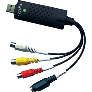 PLACA de captura LOGILINK (Videograbber), intrare: RCA x 3 (audio/video), S-Video, la iesire USB 2.0, transfer inregistrari de pe case video pe PC (analog la digital), &quot;VG0001A&quot;