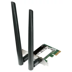 PLACA RETEA D-LINK , intern wireless 2.4 GHz | 5 GHz, PCI-E, port, 867 Mbps, antena externa x 2, &quot;DWA-582&quot;