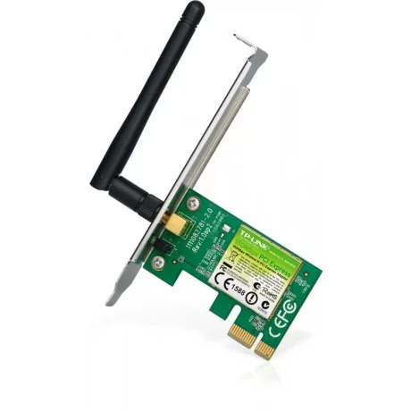 PLACA RETEA TP-LINK , intern wireless 2.4 GHz, PCI-E, port, 150 Mbps, antena externa detasabila x 1, &quot;TL-WN781ND&quot;