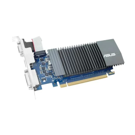 PLACA VIDEO ASUS NVIDIA GeForce GT 710, 1 GB GDDR5 32 biti, PCI Express 2.0 x 16, HDMI, DVI, VGA, sistem racire aer pasiv, &quot;GT710-SL-1GD5-BRK&quot;
