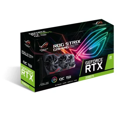 PLACA VIDEO ASUS NVIDIA ROG STRIX GeForce RTX 2080 Ti OC, 11 GB GDDR6 352 biti, PCI Express 3.0 x 16, HDMI x 2, Display Port x 2, USB Type-C, sistem racire aer activ, &quot;RTX2080TI-O11G-GAM&quot;