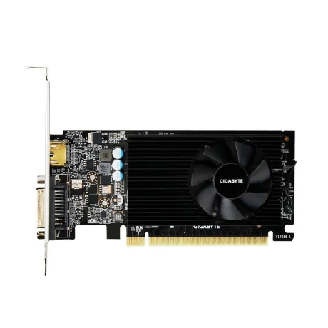 PLACA VIDEO GIGABYTE NVIDIA GeForce GT 730 , 2 GB GDDR5 64 biti, PCI Express 2.0 x 16, HDMI, DVI, sistem racire aer activ, &quot;N730D5-2GL&quot;