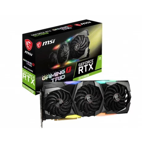 PLACA VIDEO MSI NVIDIA GeForce RTX 2070 SUPER Gaming X Trio, 8 GB GDDR6 256 biti, PCI Express 3.0 x 16, HDMI, DisplayPort x 3, sistem racire aer activ, &quot;RTX2070S GAM X TRI&quot;