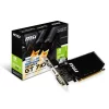 PLACA VIDEO MSI NVIDIA GeForce GT 710 1GD3H LP, 1 GB GDDR3 64 biti, PCI Express 2.0 x 8, HDMI, DVI, VGA, sistem racire aer pasiv, &quot;GT710 1GD3H LP&quot;