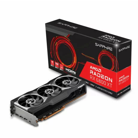 PLACA VIDEO  SAPPHIRE AMD Radeon RX 6800 XT, 16 GB GDDR6 256 biti, PCI Express 4.0 x 16, HDMI, DisplayPort, USB Type C, sistem racire aer activ, &quot;21304-01-20G&quot;