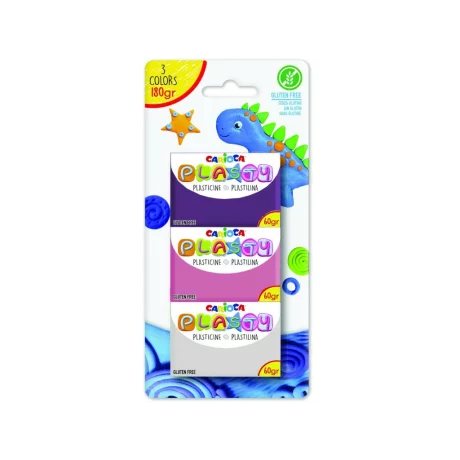 Plastilina Carioca Plasty 3/set