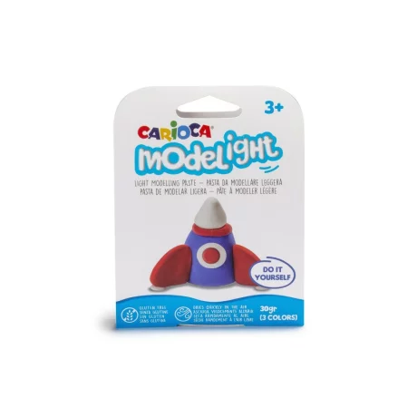 Plastilina ModeLight Carioca mijloace de transport Racheta