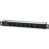 PDU INTELLINET 1.5U pt. rack 19 inch, 8 prize Schuko, intrare Schuko, max 16 A, on/off, 3 m, &quot;207157&quot;