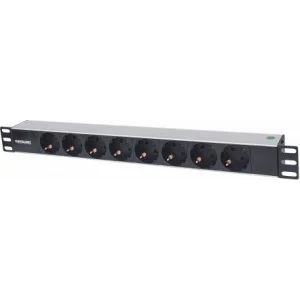 PDU INTELLINET 1U pt. rack 19 inch, 8 prize Schuko, intrare Schuko, max 15 A, 1.6 m, &quot;714037&quot;