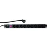 PDU LOGILINK 1U pt. rack 19 inch, 9 prize Schuko, intrare Schuko, max 16 A, on/off, 2 m, &quot;PDU9C02&quot;