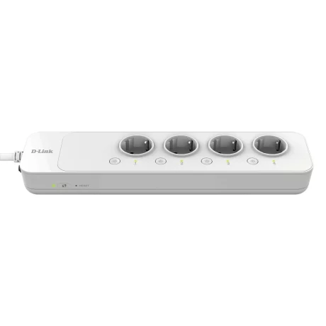 PRELUNGITOR inteligent D-LINK, Schuko x 4, conectare prin Schuko (T), cablu 1.5 m, 16 A, protectie supratensiune, programare prin smartphone, WiFi, alb, &quot;DSP-W245&quot;