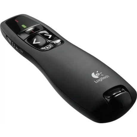 PRESENTER LOGITECH R400, wireless, laser 2.4 Ghz, max. 15 m, baterii AAA x2, negru, &quot;910-001356&quot;