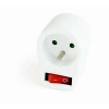 PRIZA GEMBIRD, French socket x 1, conectare prin French socket (T), 16 A, protectie copii, alb, &quot;EG-AC1F-01-W&quot;