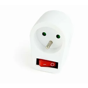 PRIZA GEMBIRD, French socket x 1, conectare prin French socket (T), 16 A, protectie copii, alb, &quot;EG-AC1F-01-W&quot;