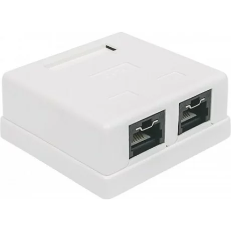 PRIZA RJ-45 aplicabila cu 2 iesiri INTELLINET pt. cablu UTP, Cat6, Krone (LSA) x 2 | RJ-45 (M) x 2, plastic, 1 buc, &quot;771467&quot;