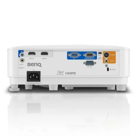 PROIECTOR BENQ MW550, lampa DLP, 3600 lumeni, rezolutie WXGA (1280 x 800), contrast 20.000 : 1, VGA, HDMI x 2, Monitor Out, RS-232, S-video, Composite Video (Video RCA), USB 2.0 Mini-B, mini-jack,boxe, &quot;9H.JHT77.13E&quot;