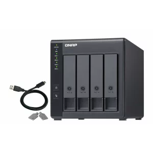 EXPANSION NAS QNAP, HDD x 4, capacitate maxima 24 TB, porturi USB Type C, &quot;TR-004&quot;