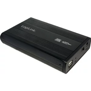 RACK extern LOGILINK, extern pt. HDD, 3.5 inch, S-ATA, interfata PC USB 2.0, aluminiu, negru