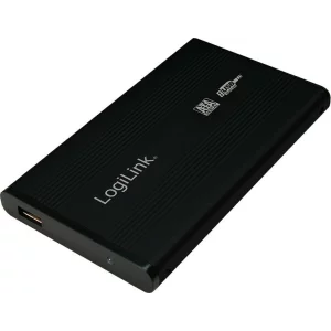 RACK extern LOGILINK, pt HDD/SSD, 2.5 inch, S-ATA, interfata PC USB 2.0, aluminiu, negru, &quot;UA0041B&quot;