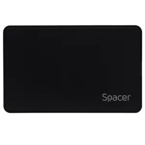 RACK extern SPACER, pt HDD/SSD, 2.5 inch, S-ATA, interfata PC USB 3.1 Type C, plastic, negru, &quot;SPR-TYPE-C-01&quot;