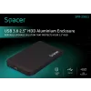 RACK extern SPACER, pt HDD/SSD, 2.5 inch, S-ATA, interfata PC USB 3.0, aluminiu, negru, &quot;SPR-25611&quot;