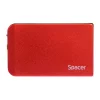 RACK extern SPACER, pt HDD/SSD, 2.5 inch, S-ATA, interfata PC USB 3.0, aluminiu, rosu, &quot;SPR-25611R&quot;