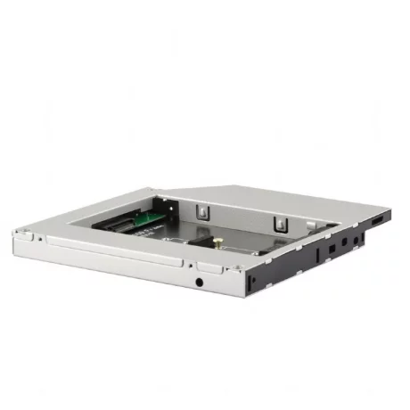 RACK intern GEMBIRD, tip caddy 12.7mm, 5.25 inch la M.2, M.2, interfata PC S-ATA, metal, negru, &quot;A-SATA12M2-01&quot;