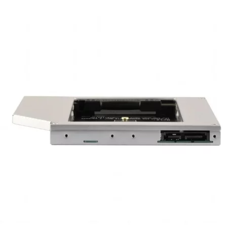 RACK intern  GEMBIRD, tip caddy 9.5mm, 5.25 inch la M.2, M.2, interfata PC S-ATA, metal, negru, &quot;A-SATA95M2-01&quot;