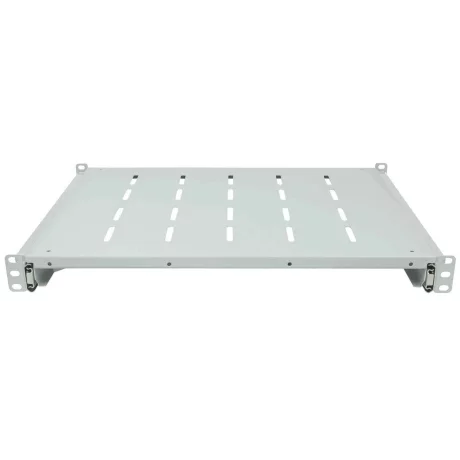 RAFT CULISANT INTELLINET 1U pentru rack 19&quot;, adancime 350mm, pentru cabinete cu adancime de 600-800mm, sarcina maxima 35Kg, vopsea antistatic, otel 1.5mm, gray &quot;712323&quot;