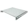 RAFT CULISANT INTELLINET 1U pentru rack 19&quot;, adancime 350mm, pentru cabinete cu adancime de 600-800mm, sarcina maxima 35Kg, vopsea antistatic, otel 1.5mm, gray &quot;712323&quot;