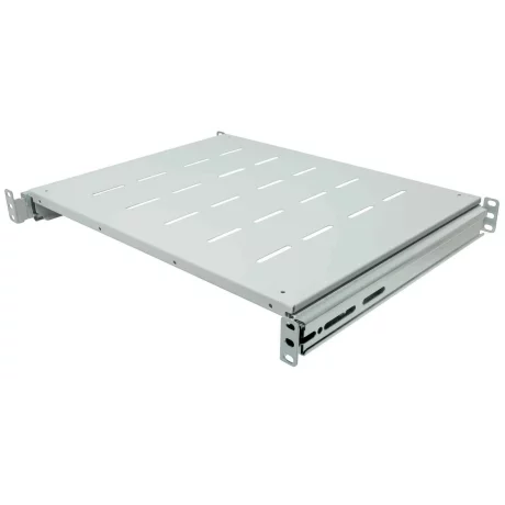 RAFT CULISANT INTELLINET 1U pentru rack 19&quot;, adancime 350mm, pentru cabinete cu adancime de 600-800mm, sarcina maxima 35Kg, vopsea antistatic, otel 1.5mm, gray &quot;712323&quot;