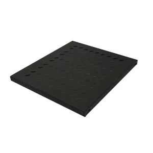 RAFT FIX LOGILINK 1U pentru rack 19&quot;, adancime 345mm, sarcina maxima 50Kg, vopsea antistatic, otel 1mm, fixare 4 puncte, dedicat pentru cabinet cu adancime 600mm, black, &quot;SF1F45B&quot;