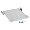 RAFT FIX perforat TRITON 1U, pt rack 19 inch, adancime 550 mm, sarcina maxima 40 Kg, gri, &quot;RAC-UP-550-A1&quot;