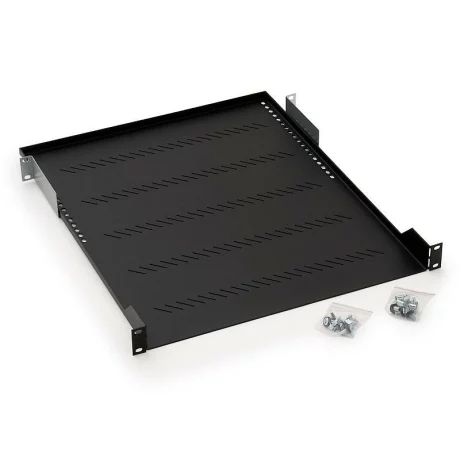 RAFT FIX perforat TRITON 1U, pt rack 19 inch, adancime 550 mm, sarcina maxima 40 Kg, negru, &quot;RAB-UP-550-A1&quot;