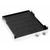 RAFT FIX perforat TRITON 1U, pt rack 19 inch, adancime 750 mm, sarcina maxima 40 Kg, negru, &quot;RAB-UP-750-A1&quot;