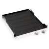 RAFT FIX perforat TRITON 1U, pt rack 19 inch, adancime 750 mm, sarcina maxima 80 Kg, negru, &quot;RAB-UP-750-A4&quot;