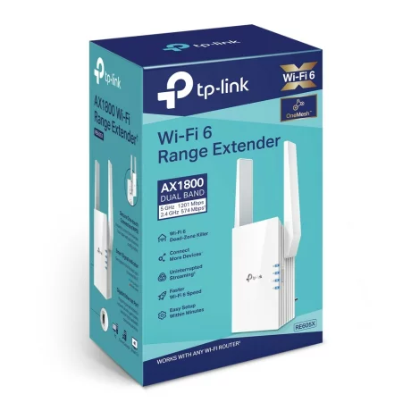 RANGE EXTENDER TP-LINK wireless  Wi-Fi 6, RE605X