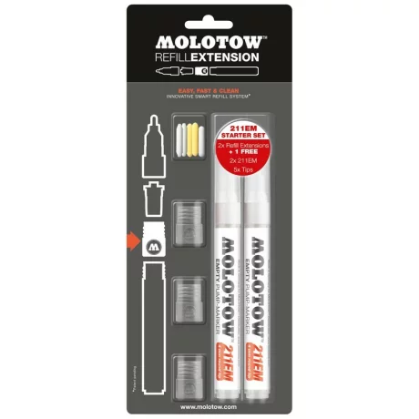 Set starter kit Molotow Refill Extension 211EM