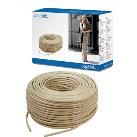 ROLA CABLU FTP LOGILINK, Cat5e, 305m, Cupru-Aluminiu, Litat, AWG26, Ecranat, &quot;CPV0016&quot;