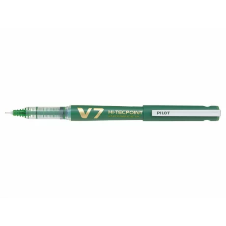 Roller V7 Hi-Tecpoint Reincarcabil 0.7 Verde Pilot