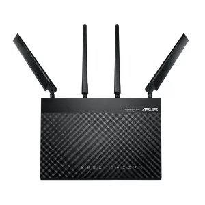 ROUTER ASUS wireless, 1900 Mbps, porturi Gigabit x 4, antena externa x 4, AC1900, dual band, &quot;4G-AC68U&quot;