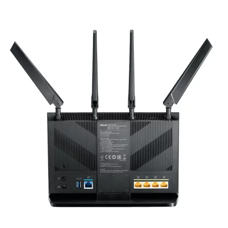 ROUTER ASUS wireless, 1900 Mbps, porturi Gigabit x 4, antena externa x 4, AC1900, dual band, &quot;4G-AC68U&quot;