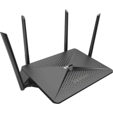 ROUTER D-LINK wireless 2600Mbps, 4 porturi Gigabit, 4 antene externe, Dual Band AC2600 (1733/800Mbps), AC SmartBeam, MU-MIMO, USB 3.0, black &quot;DIR-882&quot; (include timbru verde 1.5 lei)