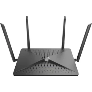 ROUTER D-LINK wireless 2600Mbps, 4 porturi Gigabit, 4 antene externe, Dual Band AC2600 (1733/800Mbps), AC SmartBeam, MU-MIMO, USB 3.0, black &quot;DIR-882&quot; (include timbru verde 1.5 lei)