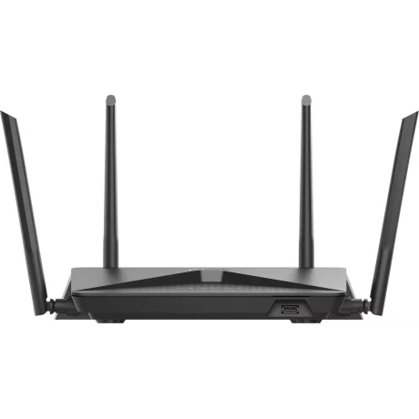 ROUTER D-LINK wireless 2600Mbps, 4 porturi Gigabit, 4 antene externe, Dual Band AC2600 (1733/800Mbps), AC SmartBeam, MU-MIMO, USB 3.0, black &quot;DIR-882&quot; (include timbru verde 1.5 lei)